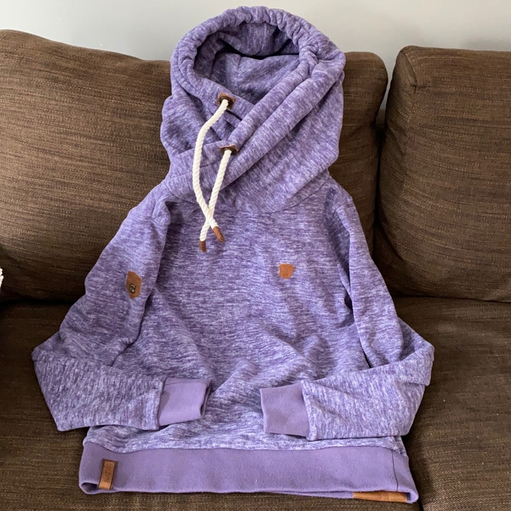 Naketano snuggly & stylish purple hoodie!
